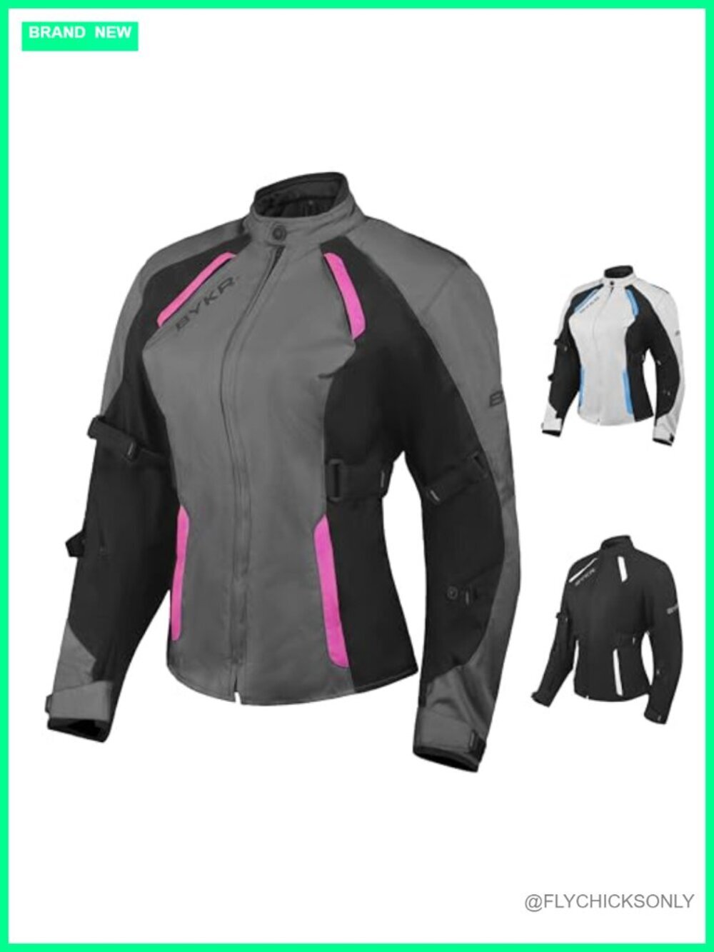 Women's Motorcycle Jacket CE Armored 4 Season Protective Riding Jacket